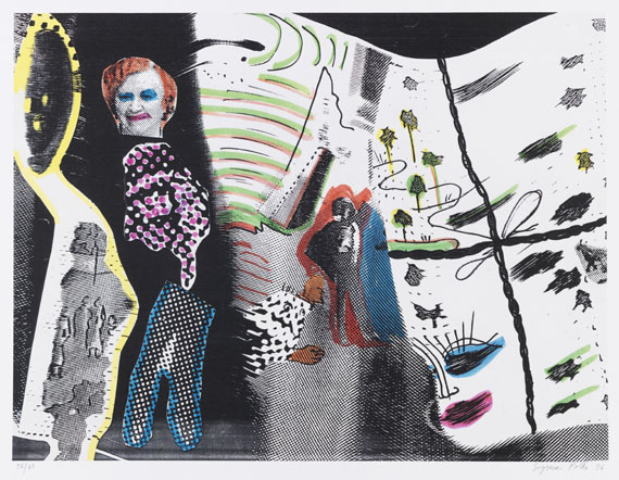 Polke, Sigmar - Offset lithograph in colors