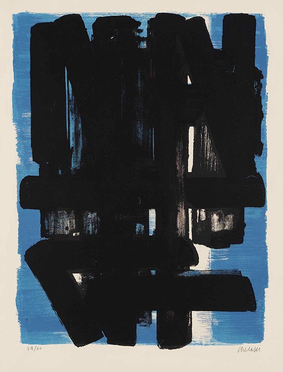 Pierre Soulages - Lithograph in colors