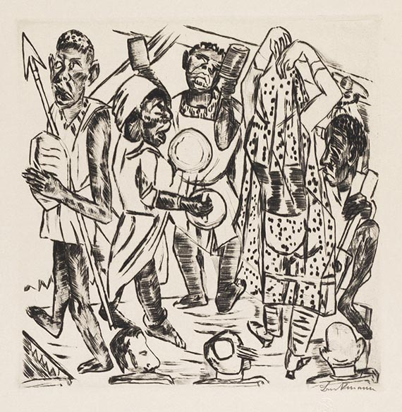 Max Beckmann - Drypoint