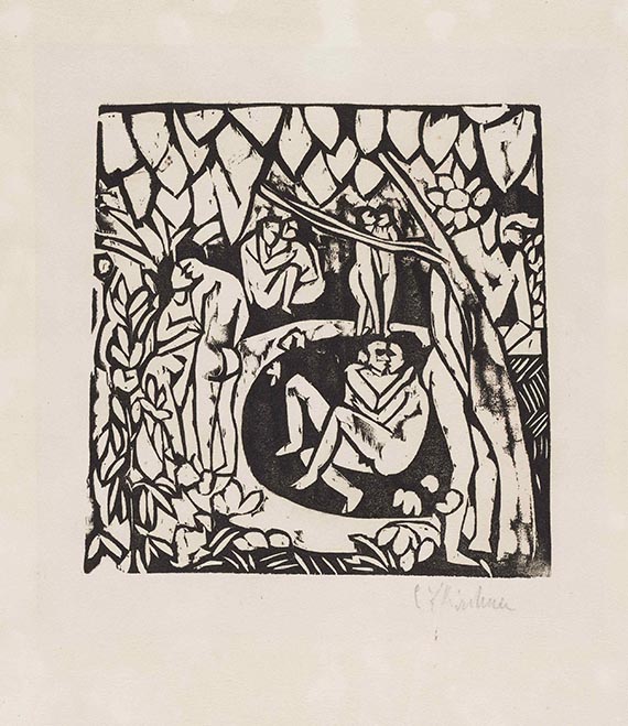 Kirchner, Ernst Ludwig - Woodcut