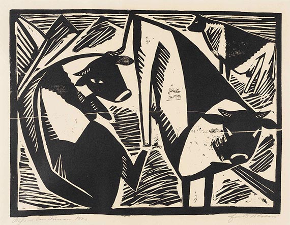 Mataré, Ewald - Woodcut