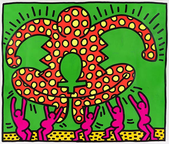 Haring, Keith - Silkscreen in colors
