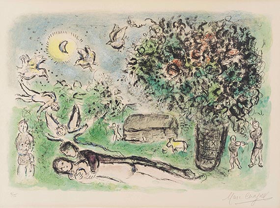 Chagall, Marc - Lithograph in colors