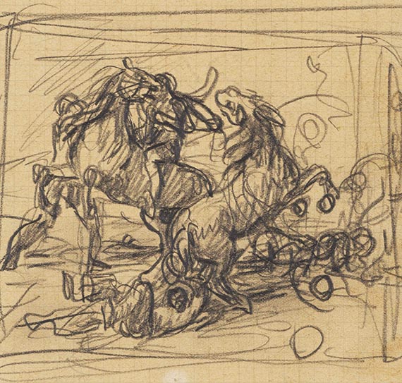 Marées, Hans von - Pencil drawing