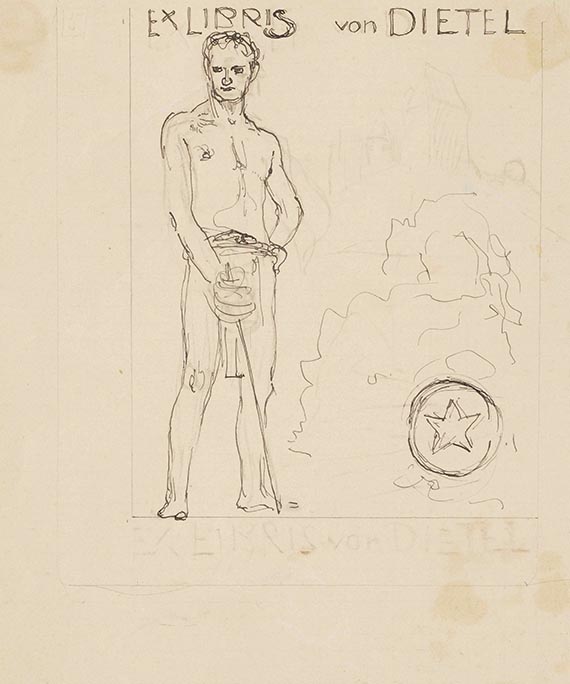 Klinger, Max - Pencil drawing