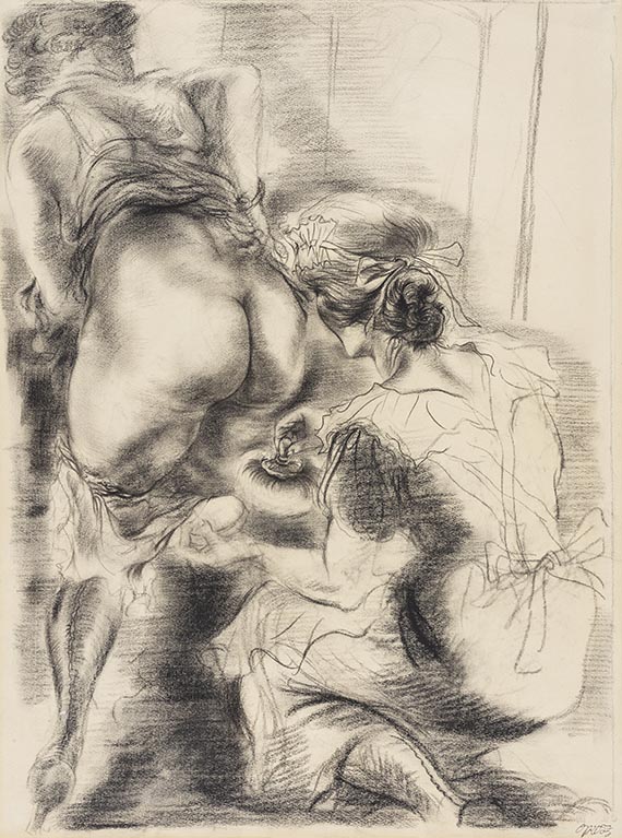 Grosz, George - Chalk drawing
