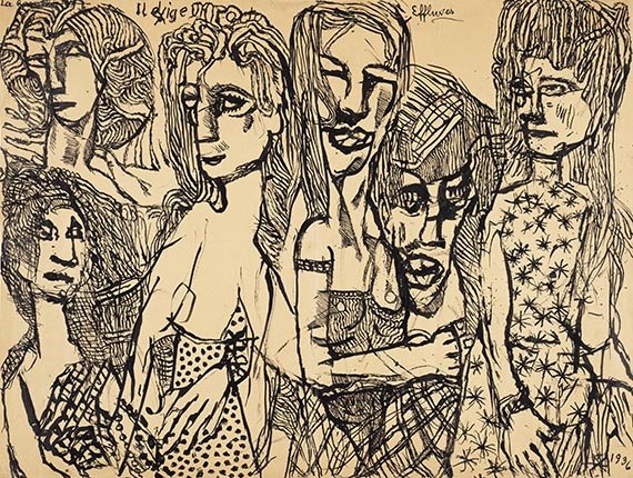 Soutter, Louis - Pen and India ink drawing