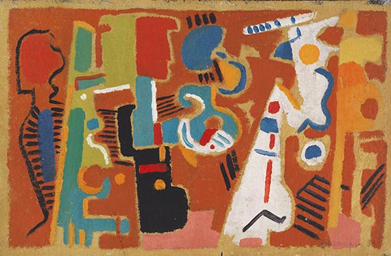 Ackermann, Max - Oil on fibreboard