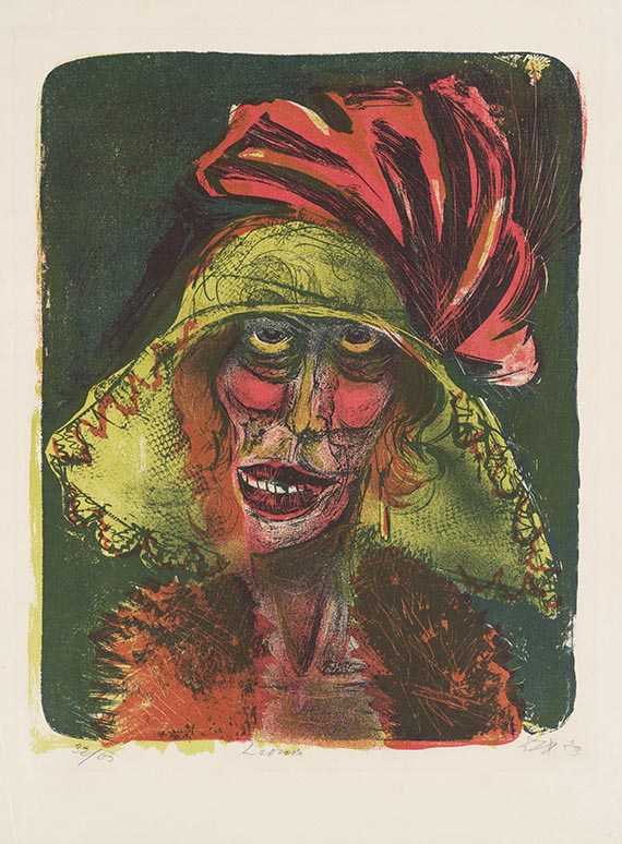 Dix, Otto - Lithograph in colors