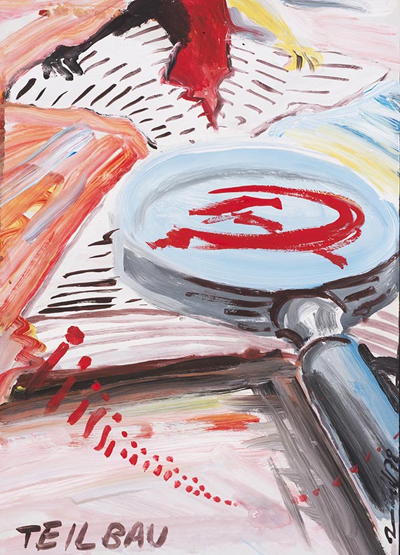 Immendorff, J&ouml;rg - Gouache