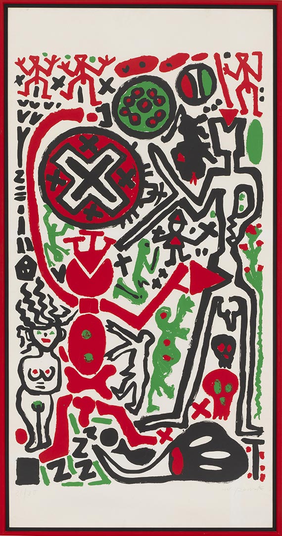Penck (d.i. Ralf Winkler), A. R. - Silkscreen in colors