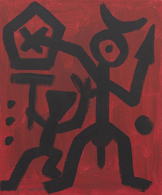 Penck (d.i. Ralf Winkler), A. R. - Acrylic on canvas