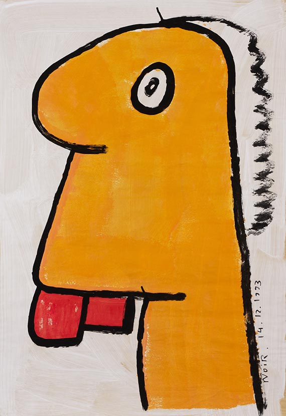 Noir, Thierry - Oil on paper