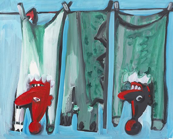 H&ouml;dicke, Karl Horst - Acrylic on canvas
