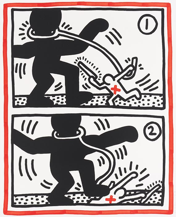 Haring, Keith - Lithograph in colors