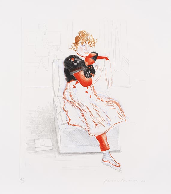Hockney, David - Etching in colors