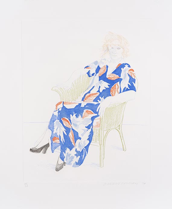 Hockney, David - Etching in colors