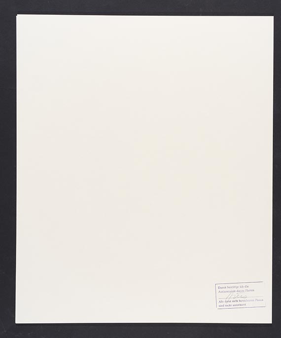 G&uuml;nter Brus - Rueckseite