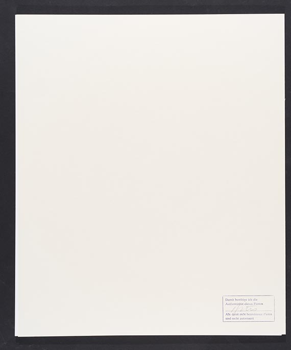 G&uuml;nter Brus - Rueckseite