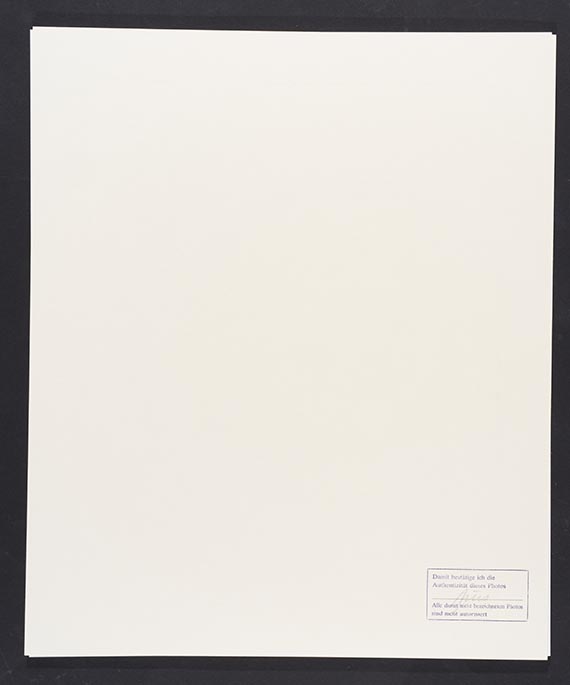 G&uuml;nter Brus - Rueckseite