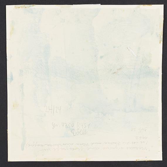 Hans (Jean) Arp - Rueckseite