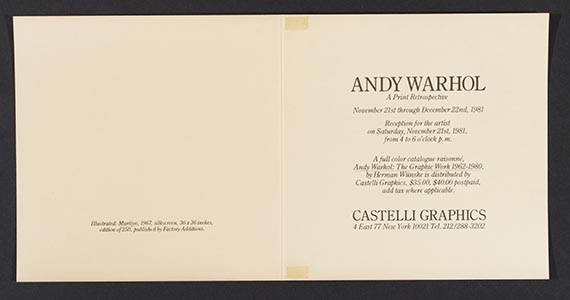 Andy Warhol - Rueckseite