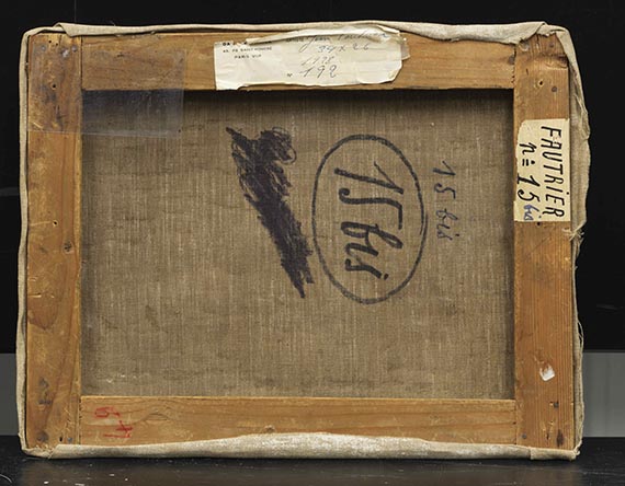 Jean Fautrier - Rueckseite