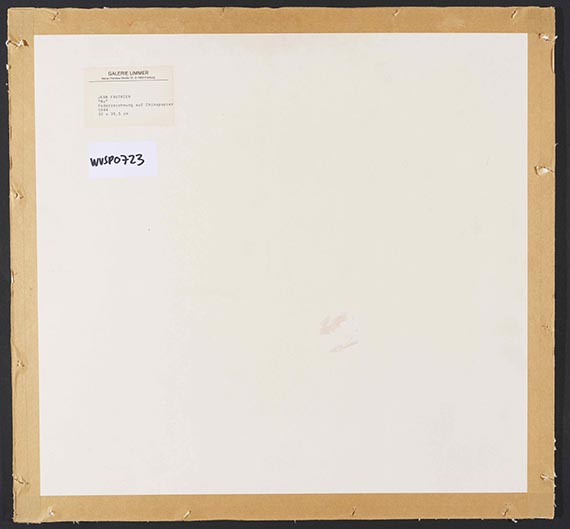 Jean Fautrier - Rueckseite