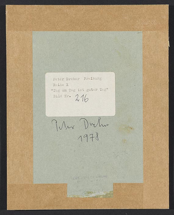 Peter Dreher - Rueckseite